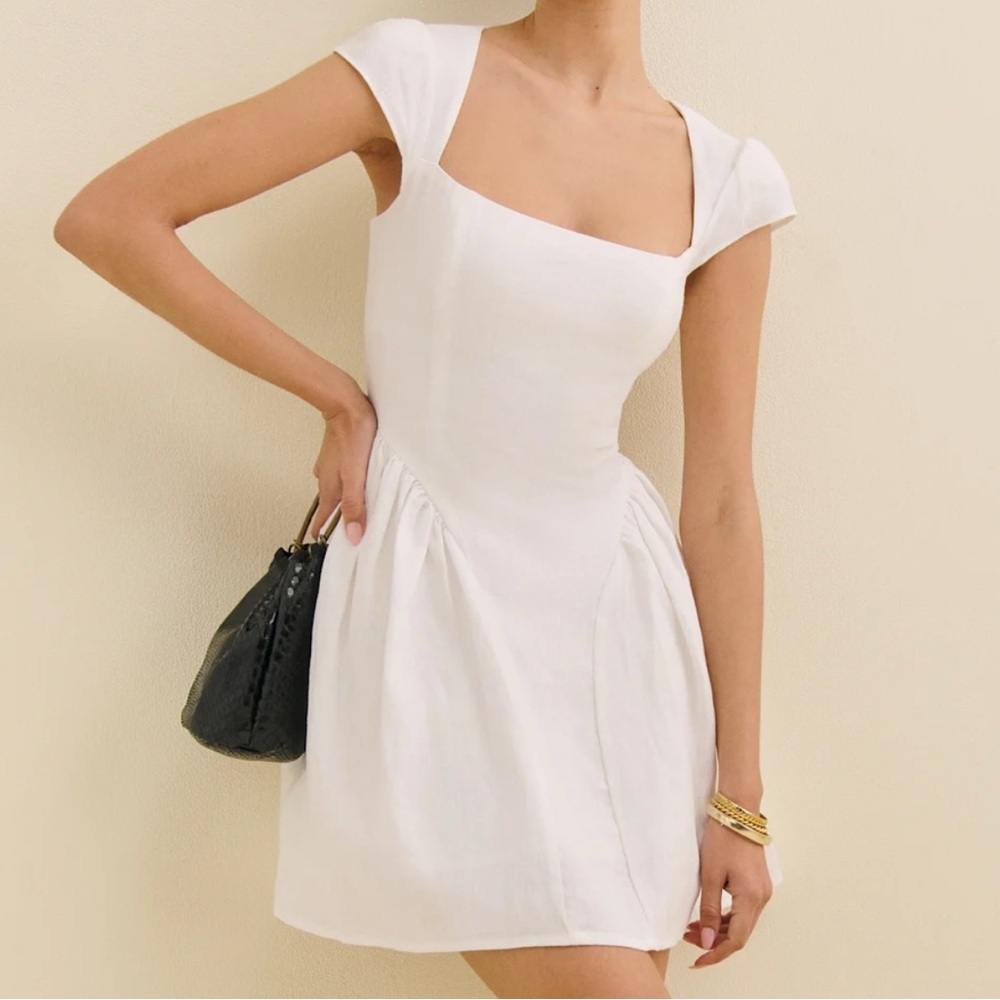 Reformation Oaklyn Linen Dress